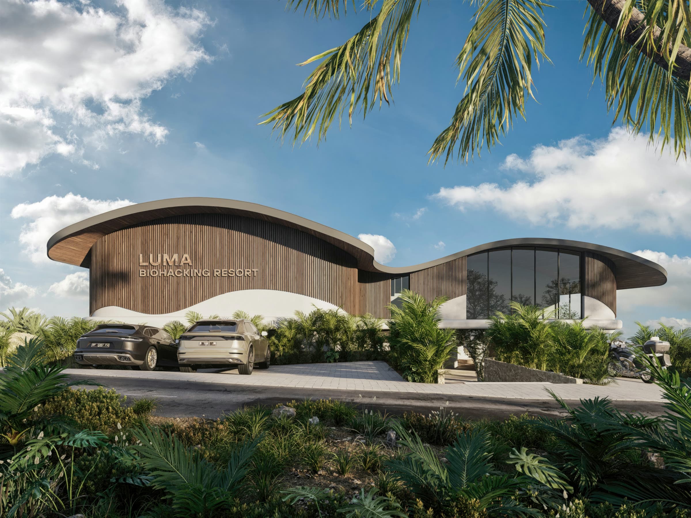 The Luma Biohacking Resort wellness building, Uluwatu, Bali